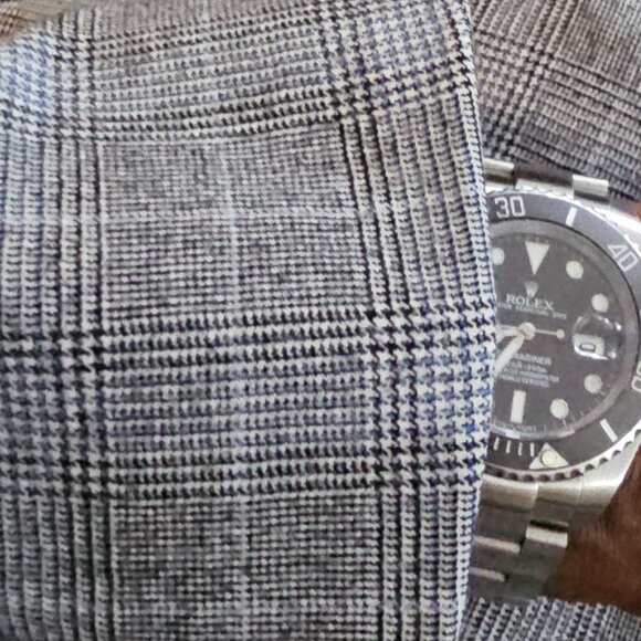 Holland & Sherry Super 140's Wool Richard Bennett Dual Vent Blue Gray Blazer 40R - Picture 3 of 11